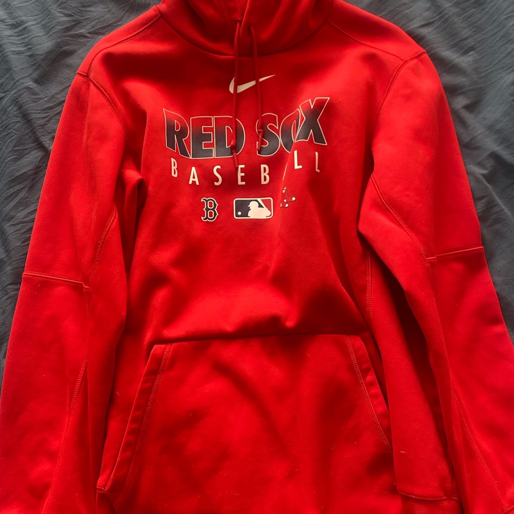 Nike Red Dri-FIT Baseball Hoodie